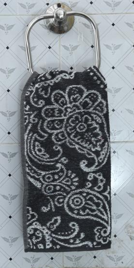 Cotton Black Face Towel, Pattern : Printed