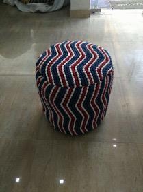 Round Knitted Poufs, for Home, Hotel, Feature : Trendy Design, Light in Weight