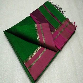 Silk Cotton Designer Handloom Saree