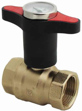 BALL VALVE THREADED WITH THERMOMETER HERZ