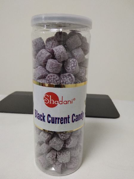 Round Shadani Black Current Candy Can 230g, Feature : Good Flavor, Good In Sweet
