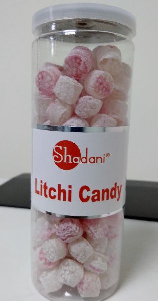 Shadani Litchi Candy Can 230g, Feature : Delicious, Easy To Digest, Good Flavor, Good In Sweet, Hygienically Packed