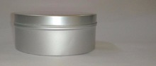 Round - Flat Metal Cream Container