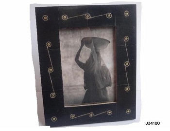 Wooden Photo frame with brass