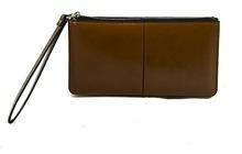 Brown Leather Ladies Wallet In Pouch Style