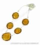 citrine choker necklace sterling silver gemstone jewellery