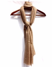 Elegant Brown Soft Pashmina Wool Winter Stole Shawl
