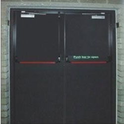 Customize Polished Metal Fire Rated Steel Door, for Hotel, Mall, Office
