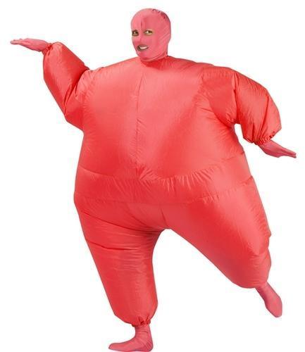 Plain Plastic inflatable costume, Color : Red