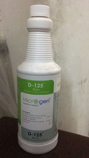 Microgen D-125 Disinfectant Chemical, Packaging Size : 1ltr