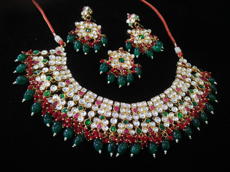 kundan jadau jewellery, Gender : male, INR 12,000 / 12000 Piece by Vk Jewellers from Jaipur Rajasthan | ID - 4036818
