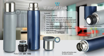 Round Stainless Steel Water Flasks