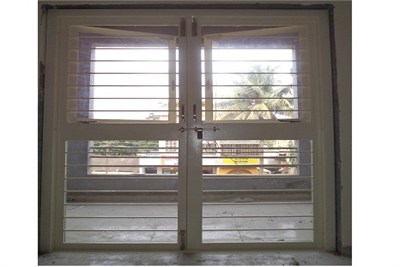 Two Shutter French Door With Window
