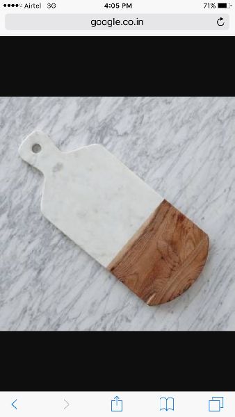Marble with wood chopping board