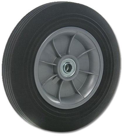 Rubber bonded wheels