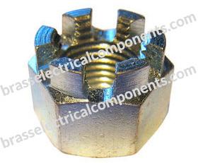 Steel Slotted Hex Brass Nuts
