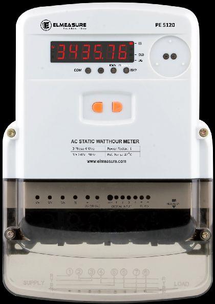 3 phase Prepaid energy meter Whole current with RS 485