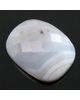 Agate Cushion Checker Cut Gemstone, Color : Cloudy white/Grey