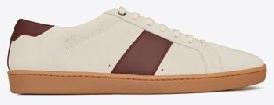 Court Classic SL/01 sneaker in cream and burgundy leather
