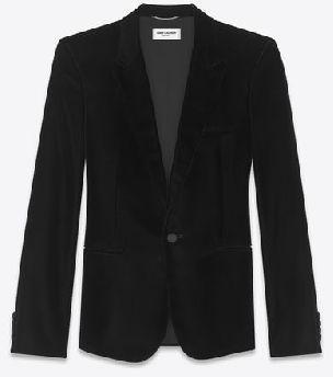 Jacket in black velvet