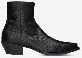 Lukas 40 ankle boot in matte black python