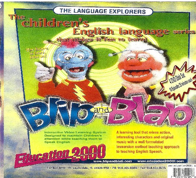 Blip and Blab Children English Language Training DVD