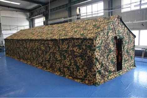 Cotton Army Tents, for Base Camping, Pole Material : IRON