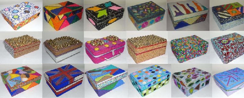 LACE BEADED CRAFTED DECORATIVE GIFT BOXES