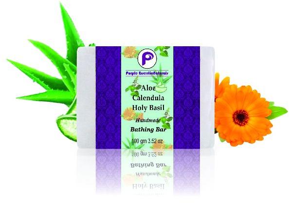 ALOE  CALENDULA  HOLY BASIL SOAP