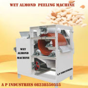 Wet almond peeling machine