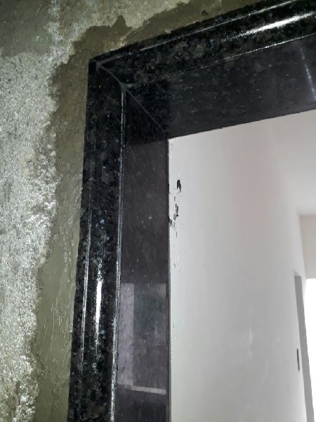 Black granite solid kani molding door frame