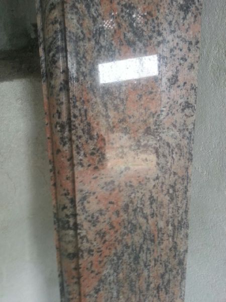 kani molding Solid silky brown granite door frame