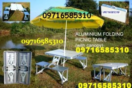Aluminium Picnic table Umbrella