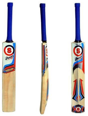 Blue English Willow Cricket Bat, Size : Full size