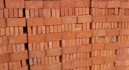 Building construction red clay bricks