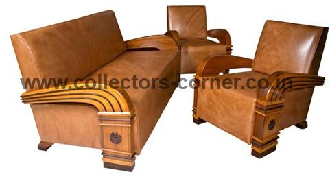 ART DECO SUITE sofa set