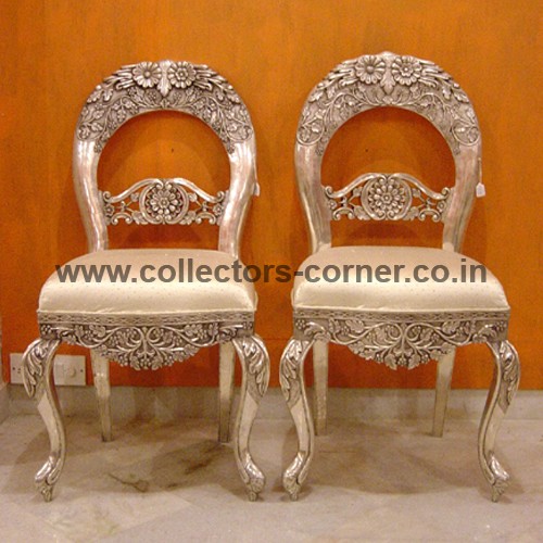SILVER INLAID CHAIRS