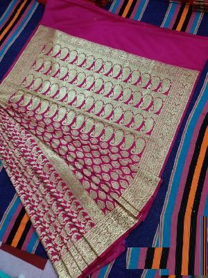 Printed Silk Jal Buti Sarees, Feature : Skin Friendly