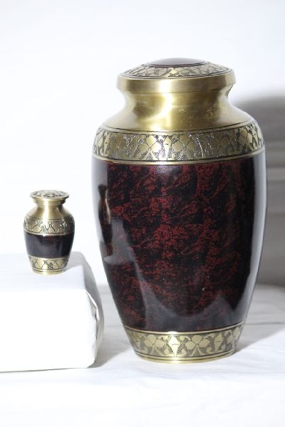 Classic Brown Brass Urn, Style : Antique