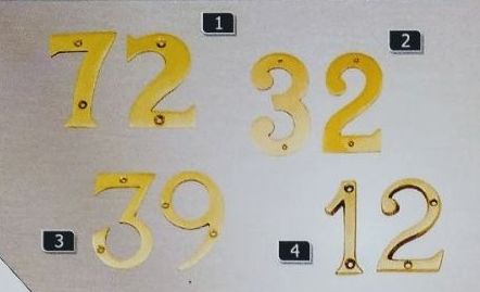 Brass Numerals