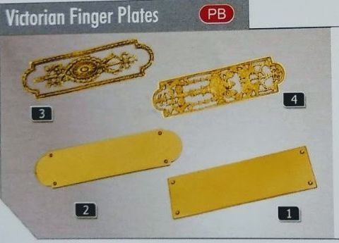 Brass Victorian Finger Plates, Feature : Rust Proof
