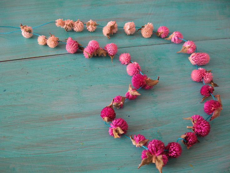 Gomphrena Globosa Flower Garland, Occasion : Marriage