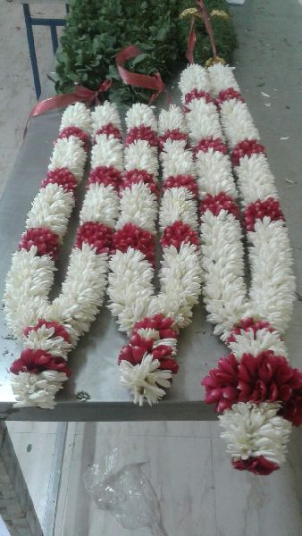 Tuberose Flower Garland, Color : White