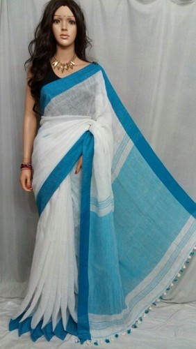 Linen Sarees, Occasion : Casual Wear