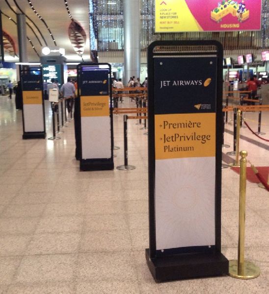 Airport Advertising Standees