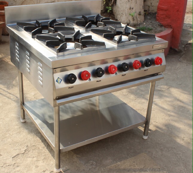 Stainless Steel Four Burner Gas Stoves