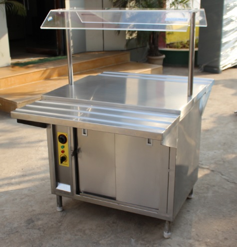 Stainless Steel Hot Case Counter