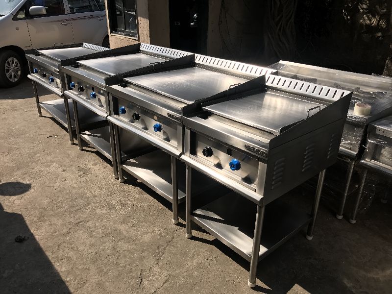 Stainless Steel Gas Operated Hot Plate, Color : Sliver