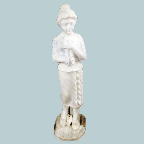Marble Lady Statue, Style : Antique
