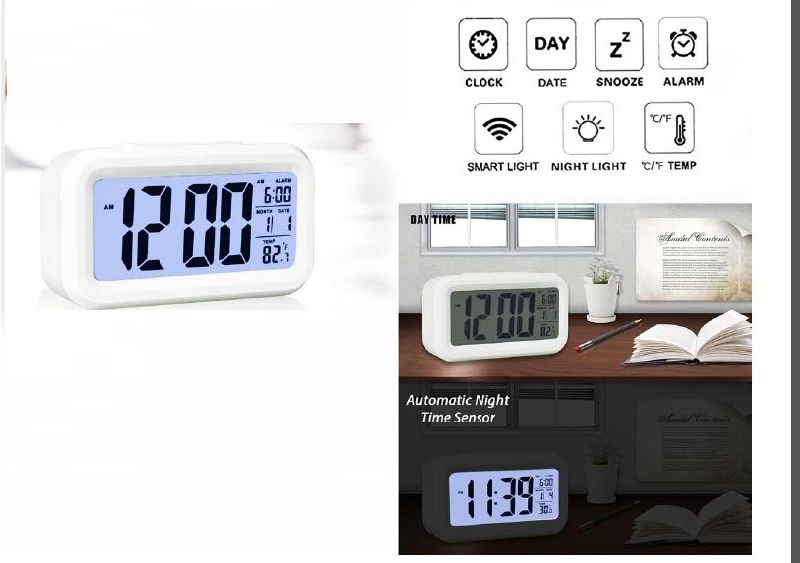 Large Display Clock With Backlight